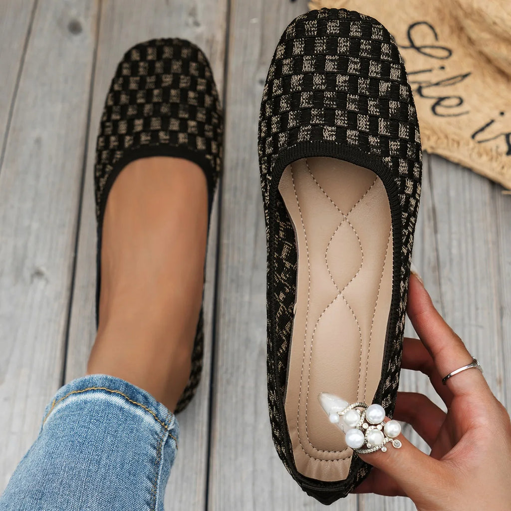 Textured Slip-On Flats