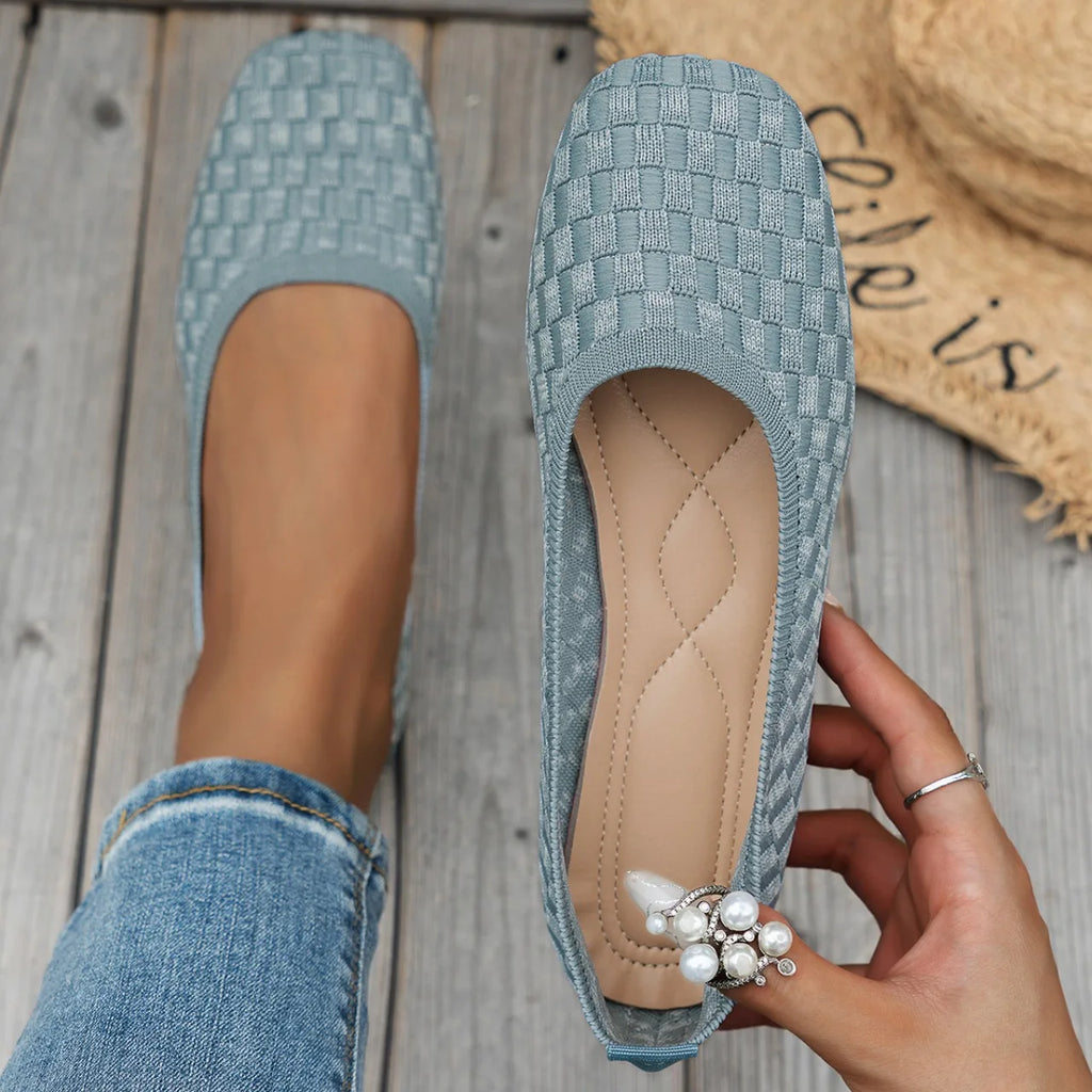 Textured Slip-On Flats